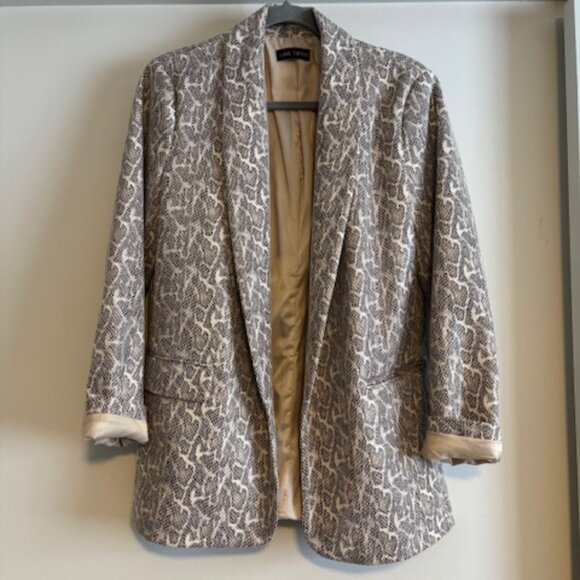 Love Token Faux Leather Snake Print Blazer size M - Picture 4 of 7